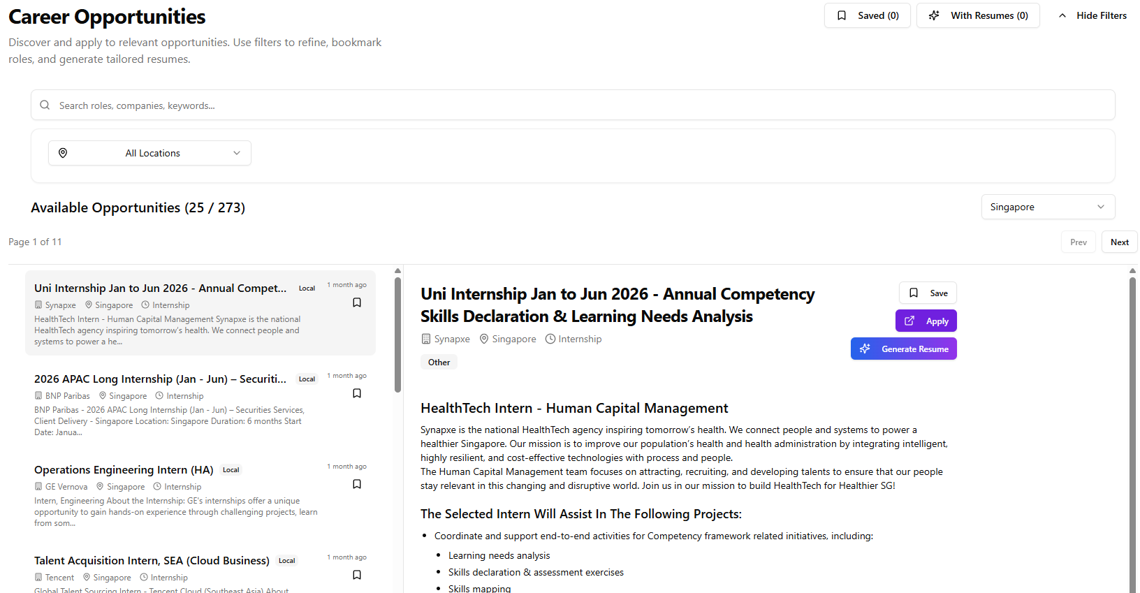 Agent Powered Job Opportunities